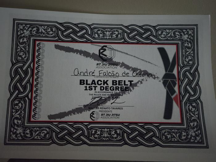 Black belt 1st degree · June 16, 2022 · Promoted by Renato Tavares