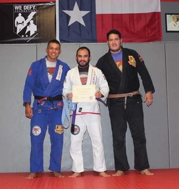 Purple belt · December 21, 2017 · Promoted by Professor Lozano