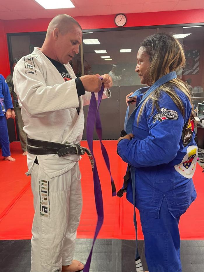 Purple belt · February 7, 2022 · Promoted by Earl Loucks
