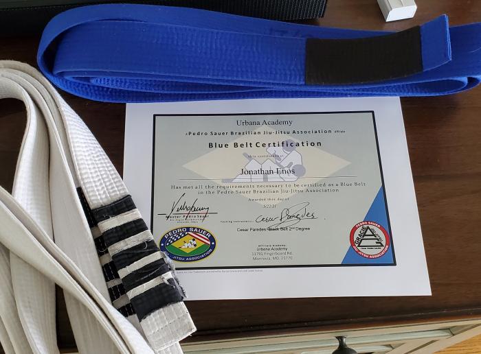 Blue belt · May 27, 2021 · Promoted by Ceasar Paredes