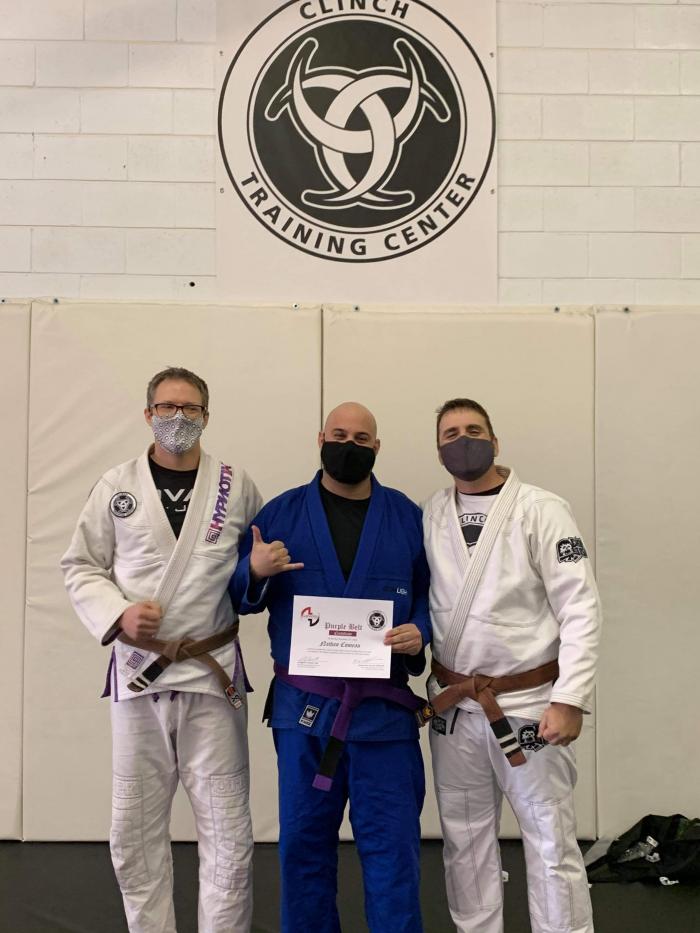 Purple belt · November 21, 2020 · Promoted by Kevin Thibault
