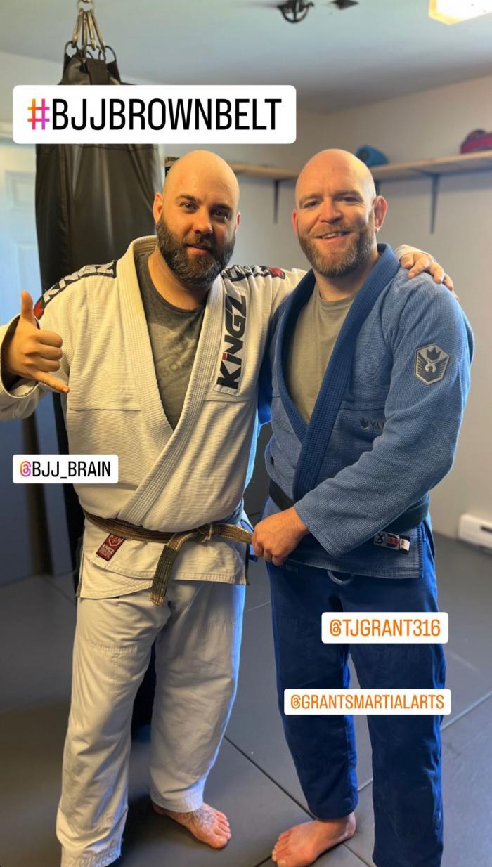 Brown belt · June 2, 2022 · Promoted by TJ Grant