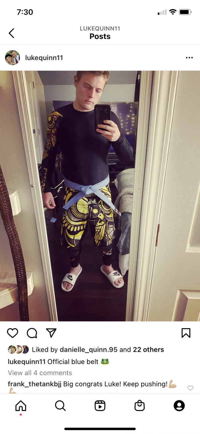 Blue belt · January 22, 2022 · Promoted by Donny Cook