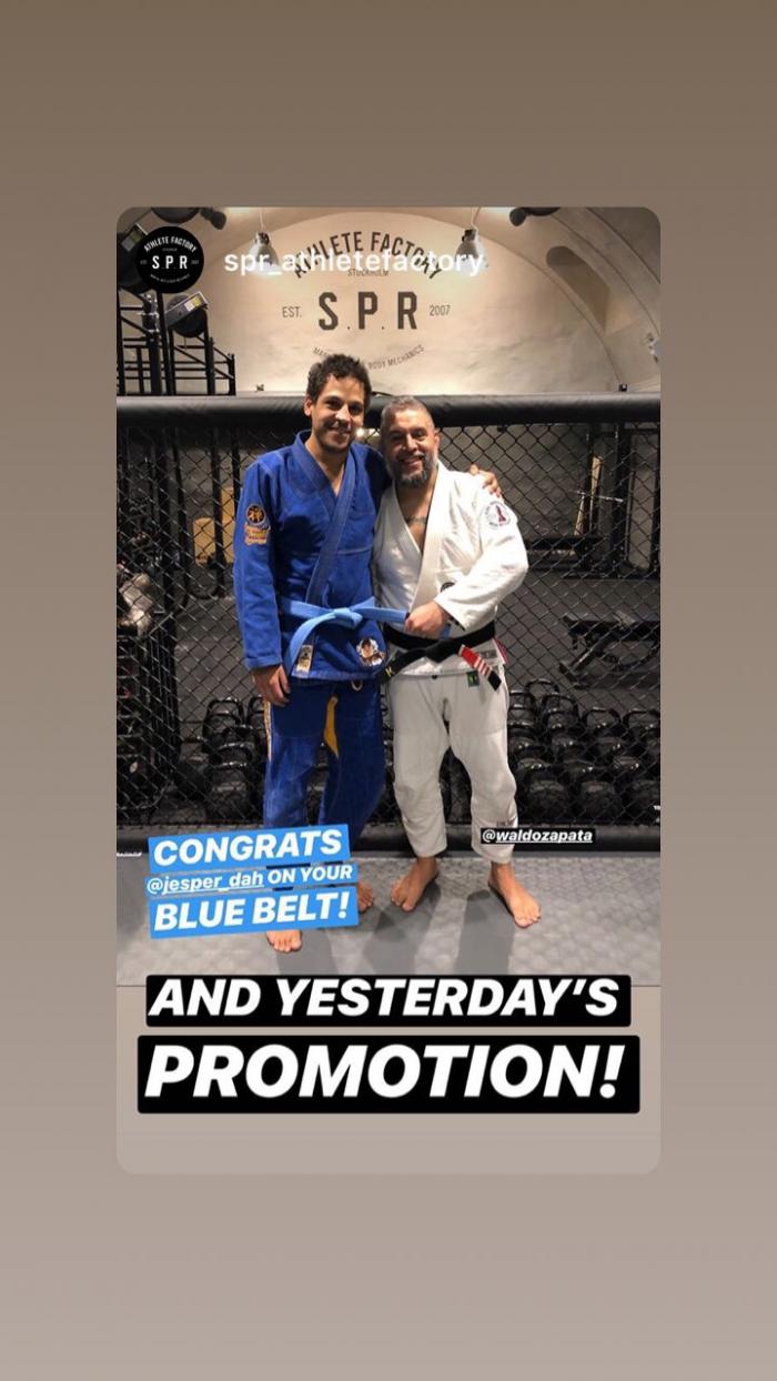 Blue belt · March 3, 2019 · Promoted by Waldo Zapata