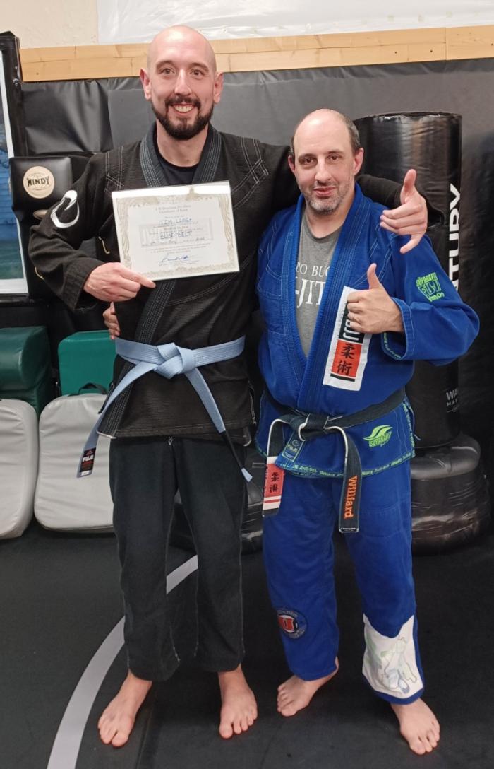Blue belt · July 8, 2022 · Promoted by Jason Williard