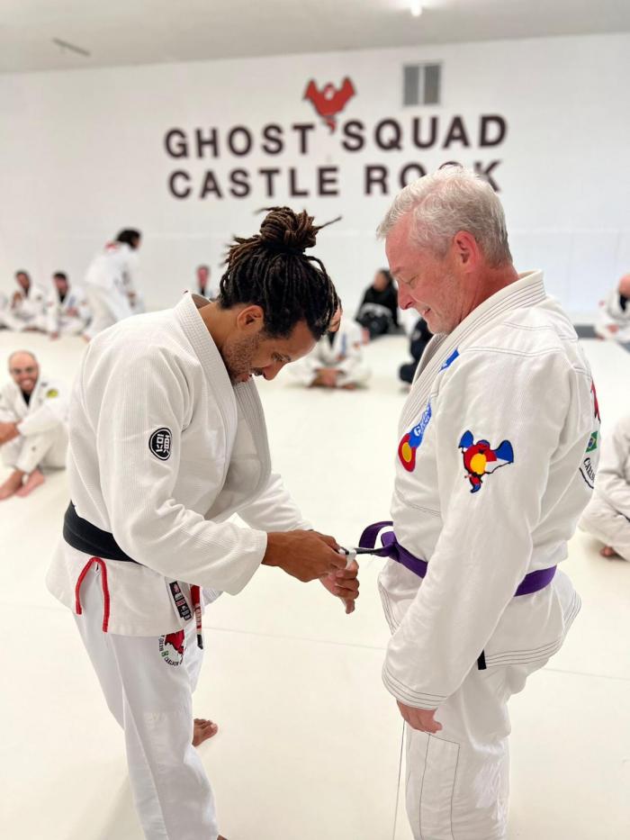 Purple belt · January 26, 2021 · Promoted by Professor Michel Perreira (Buiu)
