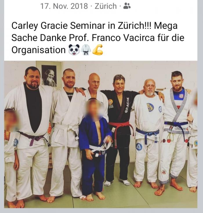 Seminar mit Carley Gracie in Zürich