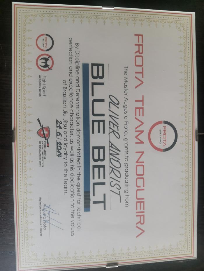 Blue belt · June 21, 2014 · Promoted by Joonas