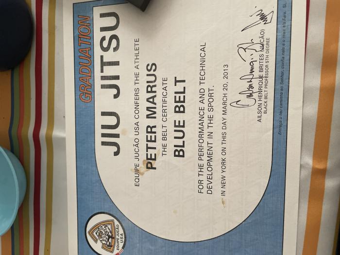 Blue belt · March 20, 2013 · Promoted by Ailson Henrique Brites, “Jucao”