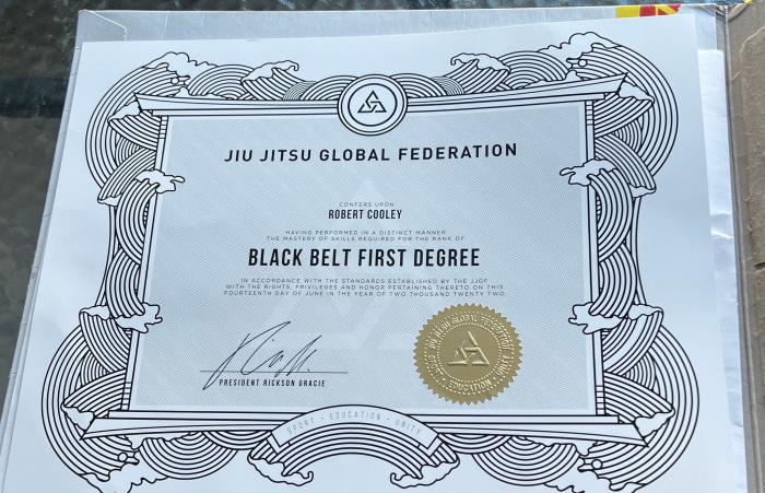 Black belt 1st degree · May 5, 2022 · Promoted by chris haueter