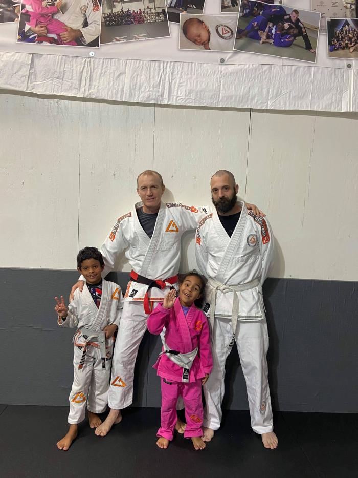 My kids and I with Rilion Gracie.