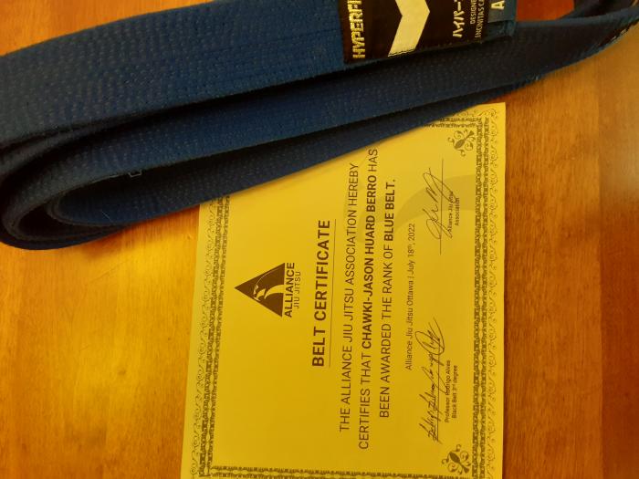 Blue belt · July 20, 2022 · Promoted by Rodrigo Alves