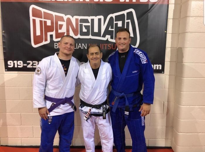 Me on the left, the great Roberto Maia Center, Josh on the right 9/2018