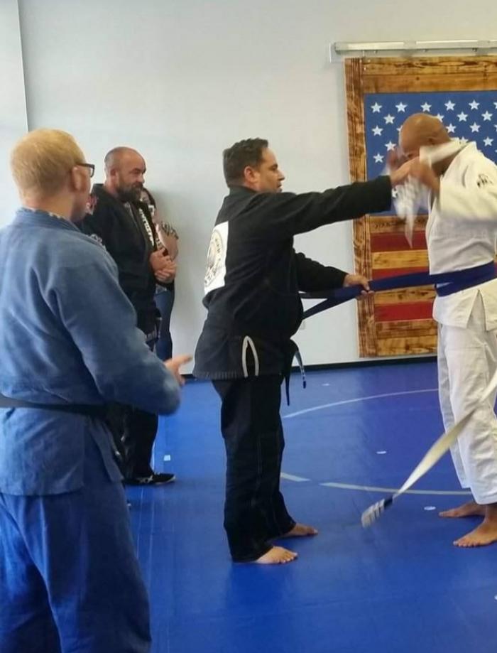 Blue belt · October 14, 2017 · Promoted by Professor Rusty Haun