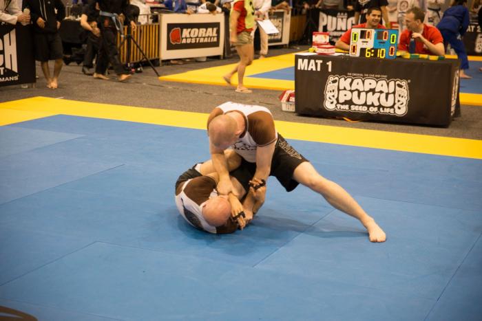 Trying to pass a 10th Planet lockdown at brown belt with Frank Barca
