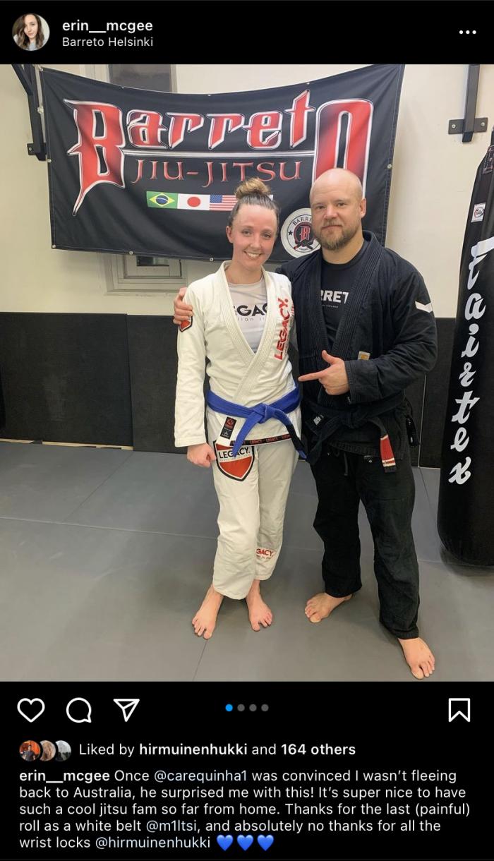 Blue belt · December 9, 2019 · Promoted by Tuomas Vaskisalmi