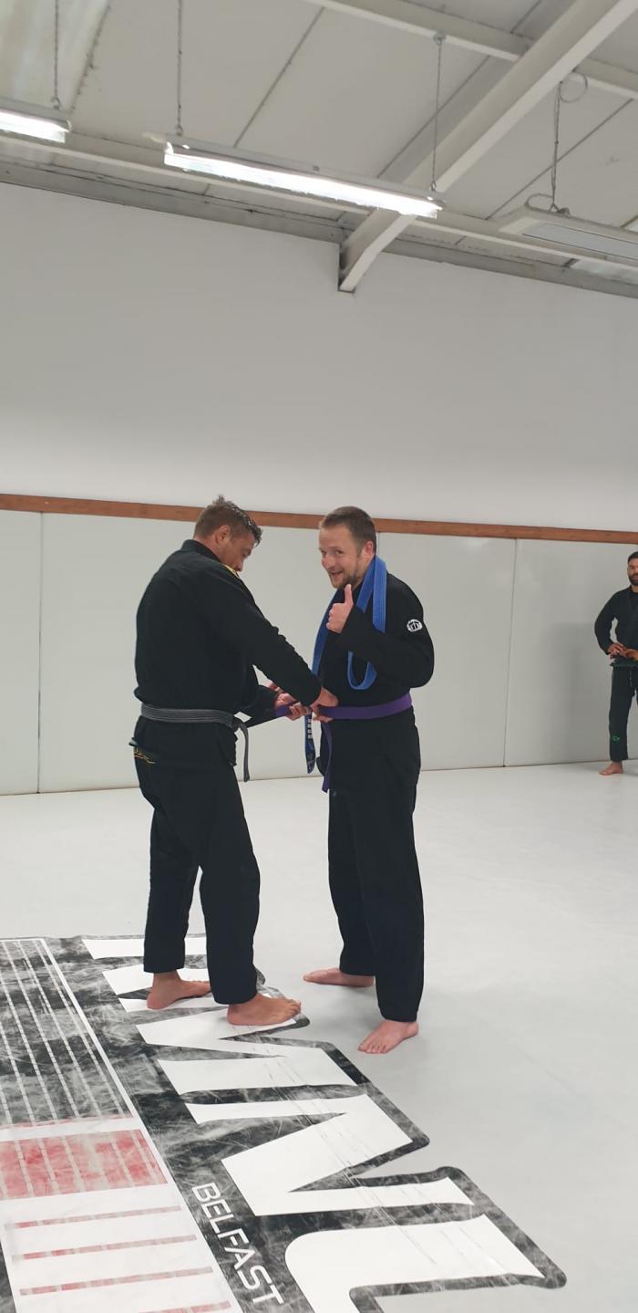 Purple belt · August 1, 2022 · Promoted by Justin McGibbon