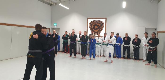 Purple belt · August 1, 2022 · Promoted by Justin McGibbon