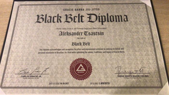 Black belt · June 30, 2021 · Promoted by Diego Souto Maior Colino