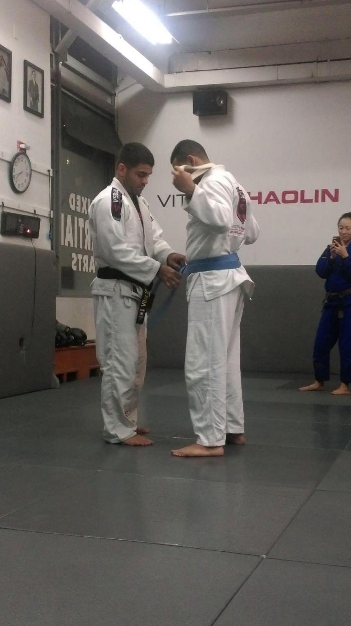 Blue belt · December 14, 2016 · Promoted by Vitor Ribeiro "Shaolin"