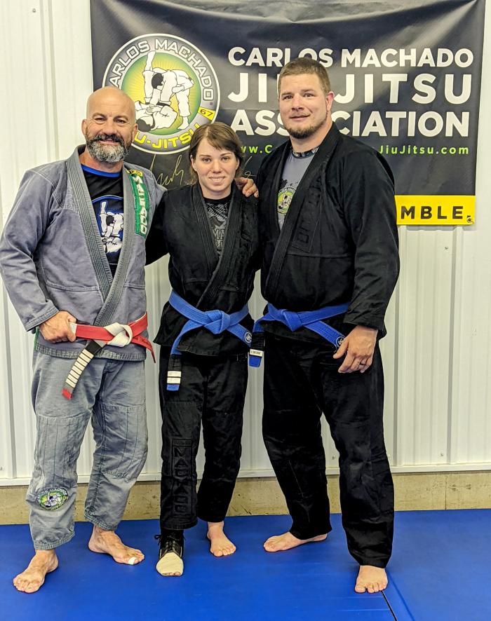 My Fianceé and I with Master Carlos Machado (6/25/2022)