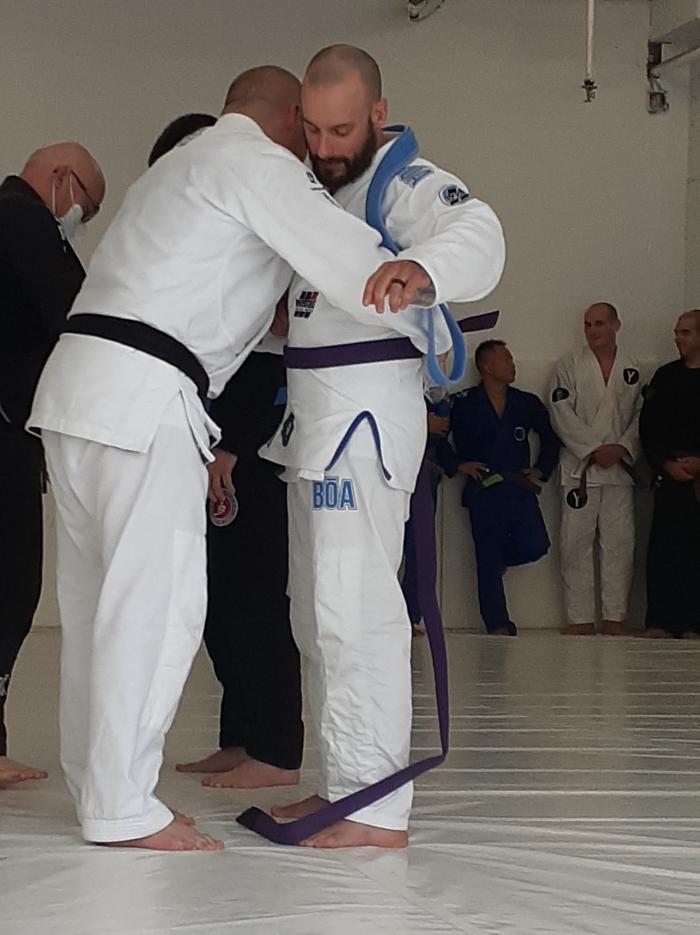 Purple belt · August 14, 2022 · Promoted by Mario Pageau