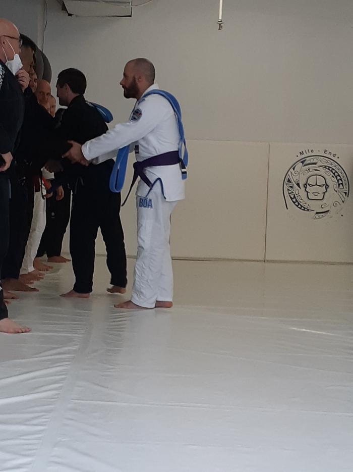 Purple belt · August 14, 2022 · Promoted by Mario Pageau