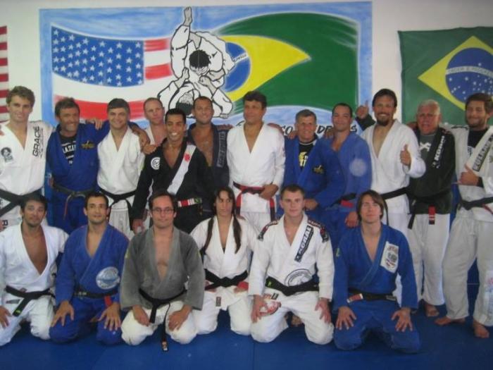 Our instructor Vasa Mik (top row 3rd from LTR) and Clark Gracie (top row 1st from LTR)
