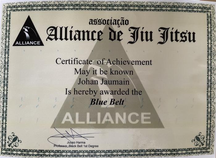 Blue belt · April 13, 2016 · Promoted by Juuso Harma