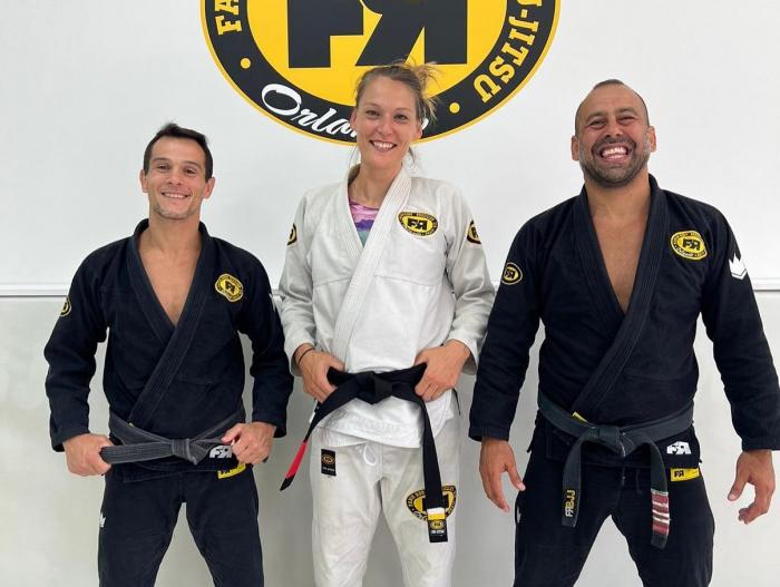Black belt promotion with Fabin Rosa and Diego Asenjo
