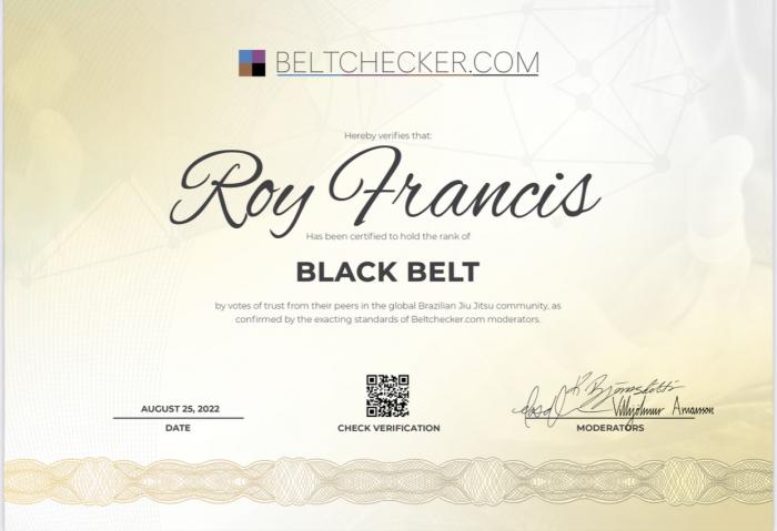 Beltchecker Black Belt Certification