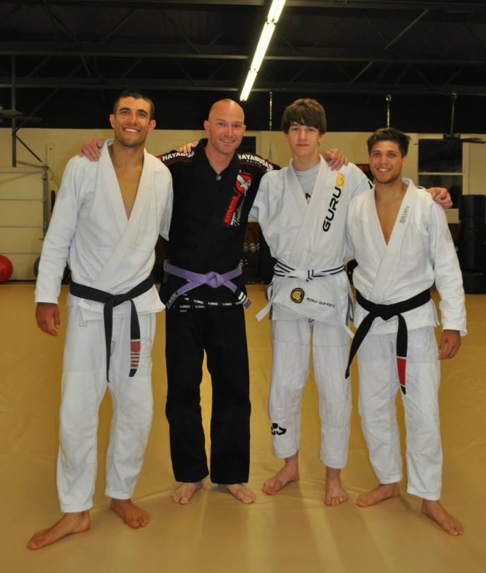 May 2015 My son and I at a Rener Gracie & Brian Ortega seminar