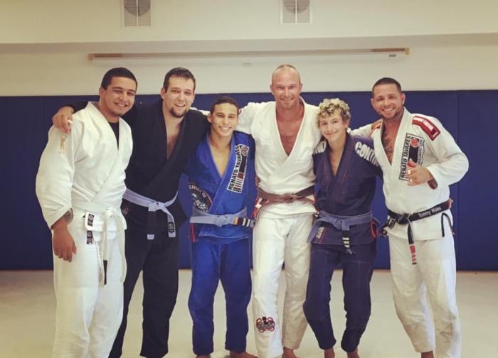 July 2016 visiting Vortex BJJ in Palm Bay, Florida - with head coach Tommy Wales and some of his students