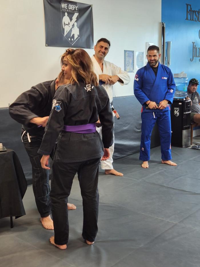 Purple belt · August 27, 2022 · Promoted by Micheal "Tarzan" Fernandez