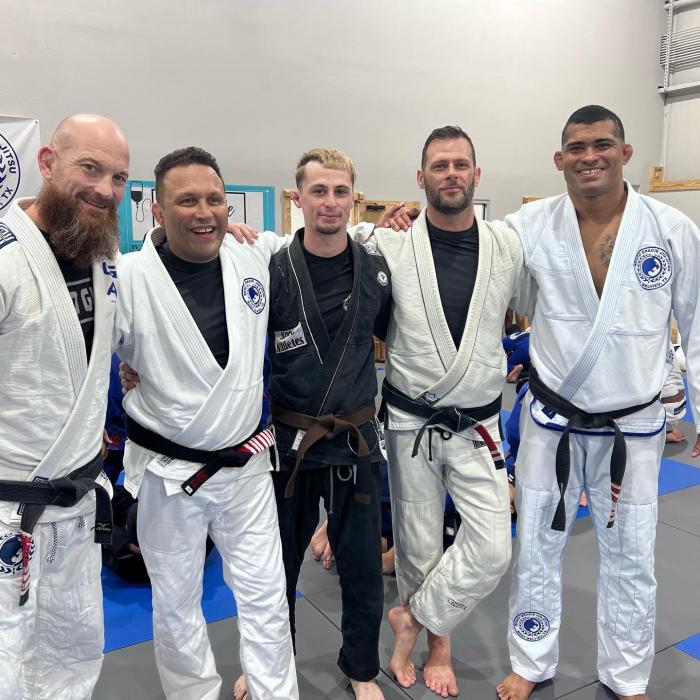 Brian Marvin, Renzo Gracie, Grayson Henley, Alex Henley and Ricardo Evangelista