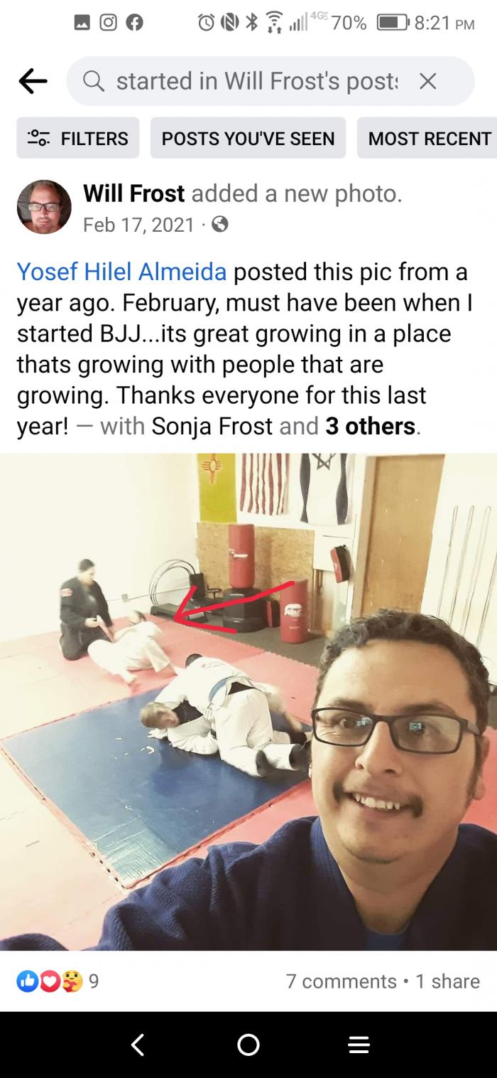 The week I started trying BJJ