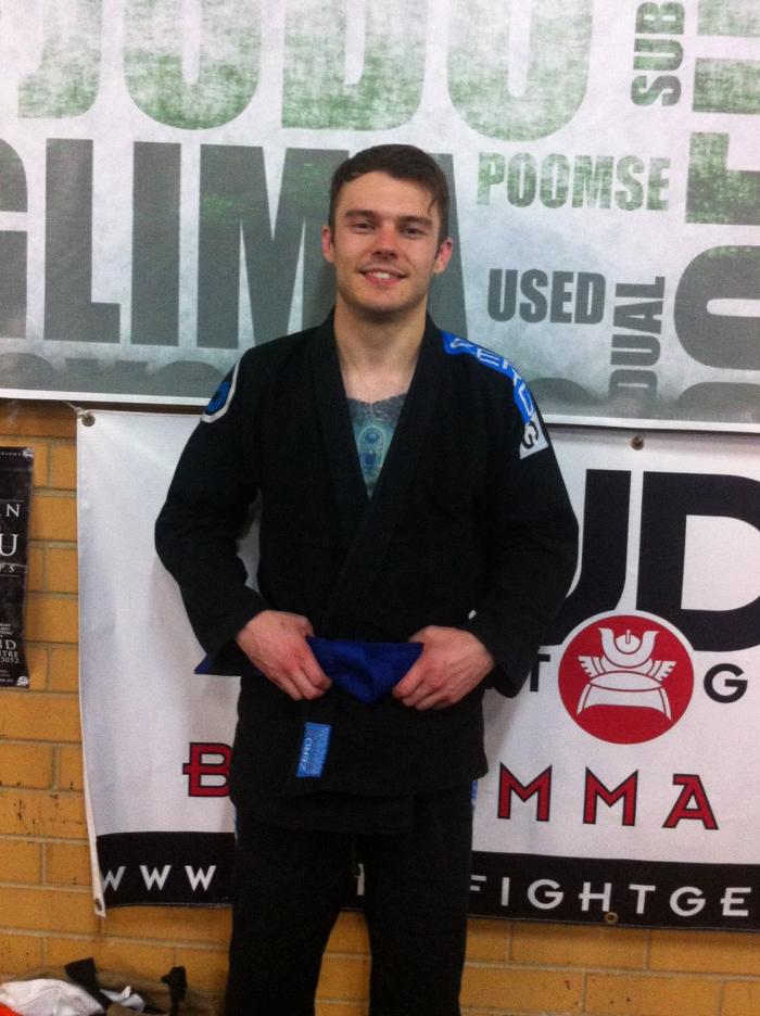 Blue belt · December 9, 2013 · Promoted by Jamie Murray