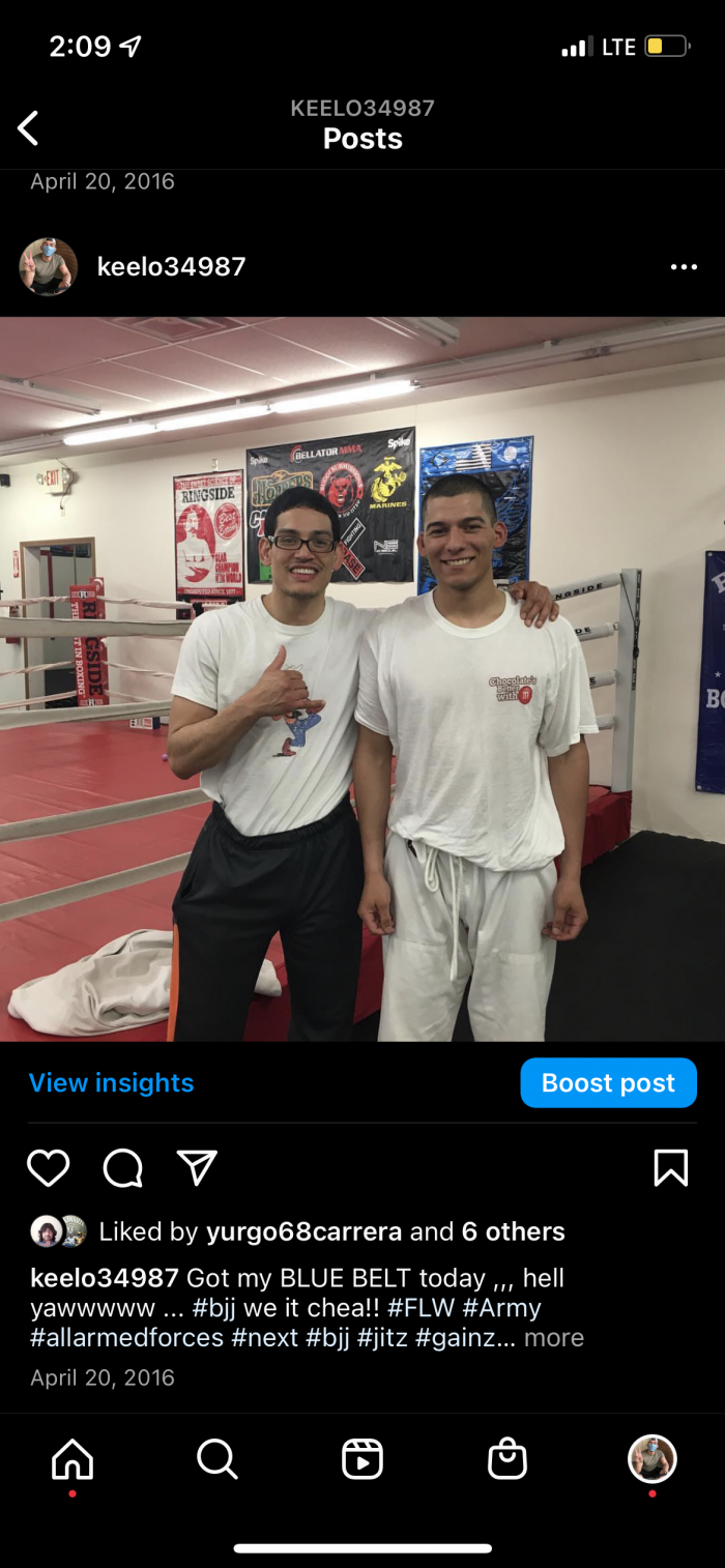Blue belt · September 8, 2016 · Promoted by Enrique Watson