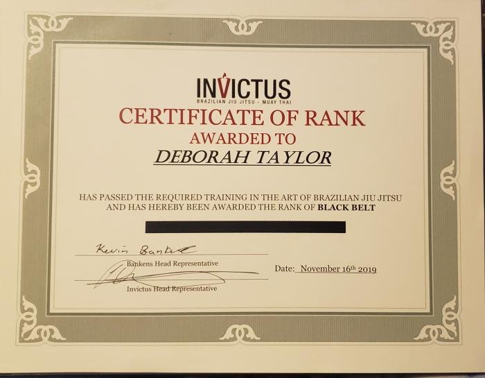 Black belt · November 16, 2019 · Promoted by Kevin Conan Bankins