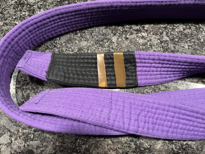 Purple belt · August 31, 2022 · Promoted by Adam Wyatt