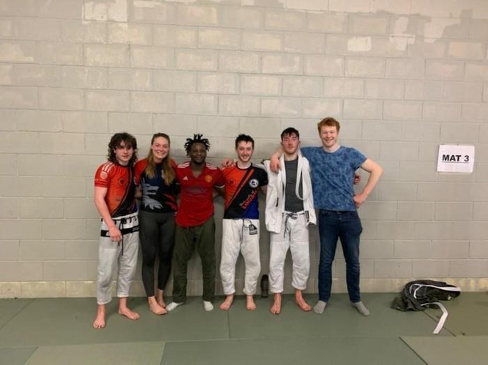Training in Limerick BJJ academy with the university squad