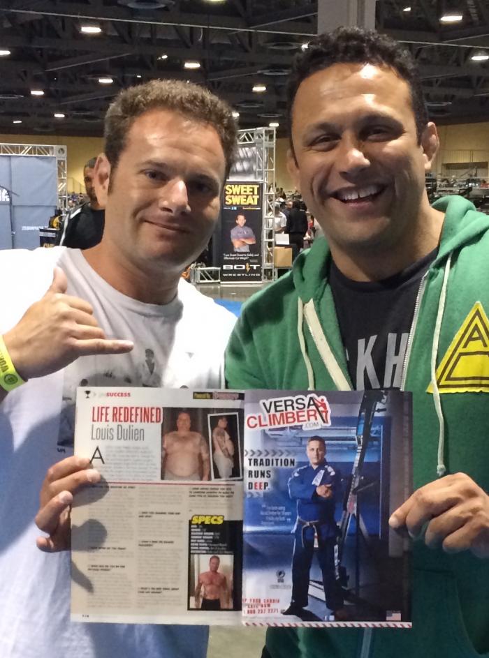 from when i had just got my blue belt and Jiu Jitsu magazine featured me for my weight loss story.  shared a page with Renzo Gracie and saw him at Jiu Jitsu fest the day the magazine came out.
