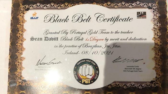 Black belt 1st degree · January 21, 2022 · Promoted by Leonardo Costa