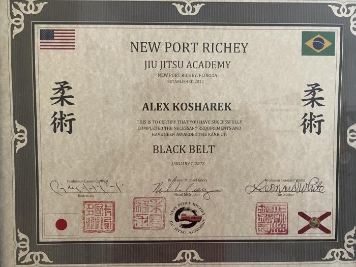Black belt · January 1, 2022 · Promoted by Michael Geery