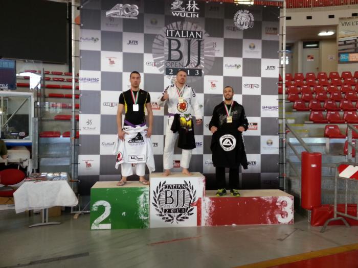 Second place Italian Championship open, purple belt