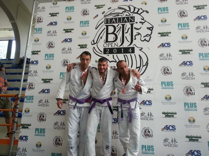 Second place Italian Championship open, purple belt 2014