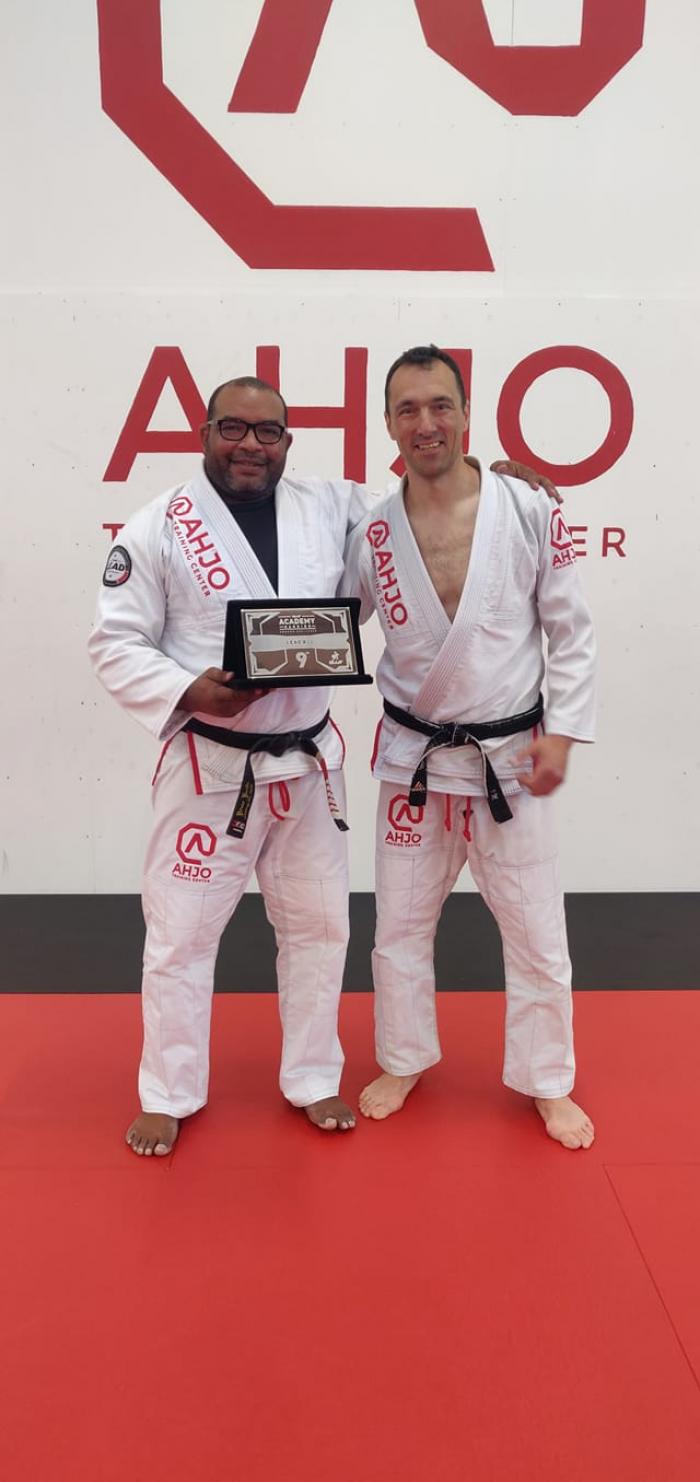 Black belt promotion with Bruno Bastos