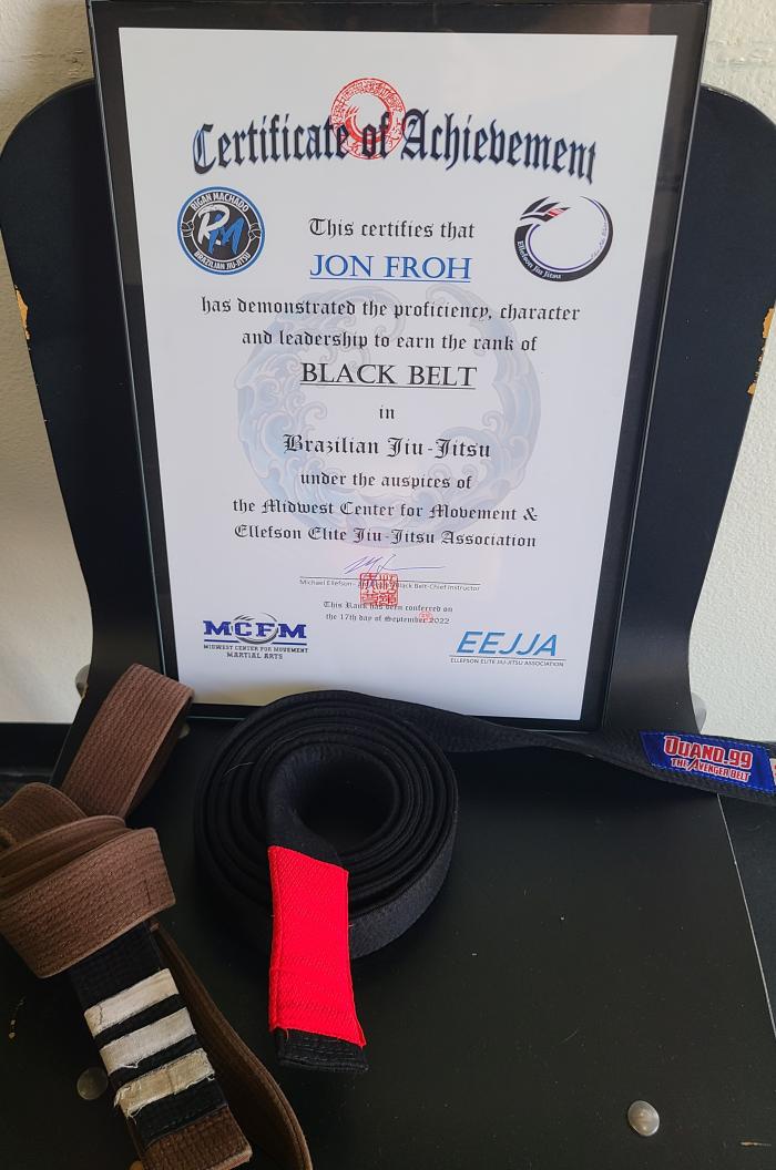 Black belt · September 17, 2022 · Promoted by Mike "Elle" Ellefson