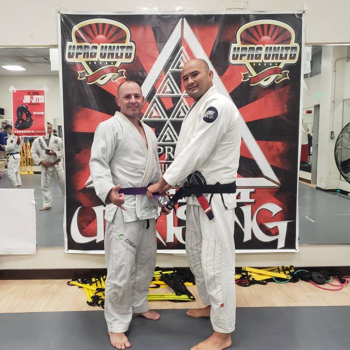 Purple belt · September 20, 2021 · Promoted by Professor Rodrigo