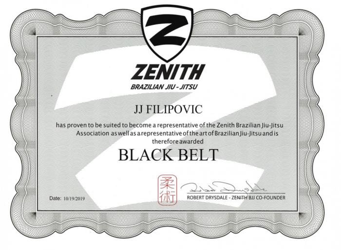 Black belt · October 19, 2019 · Promoted by Robert Drysdale